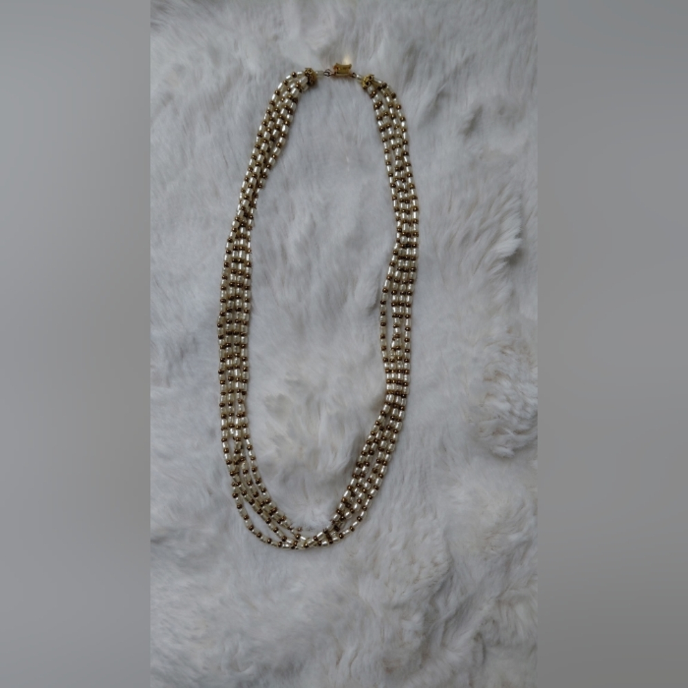 Four Strand Beaded Necklace - Picture 2 of 15